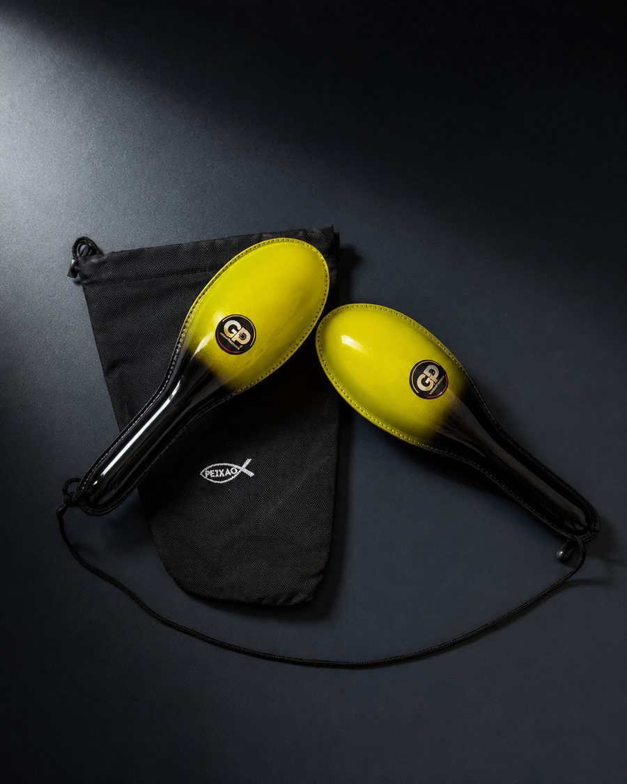 Maracas verde y negro para acompañar salsa, cumbia y ritmos latinos